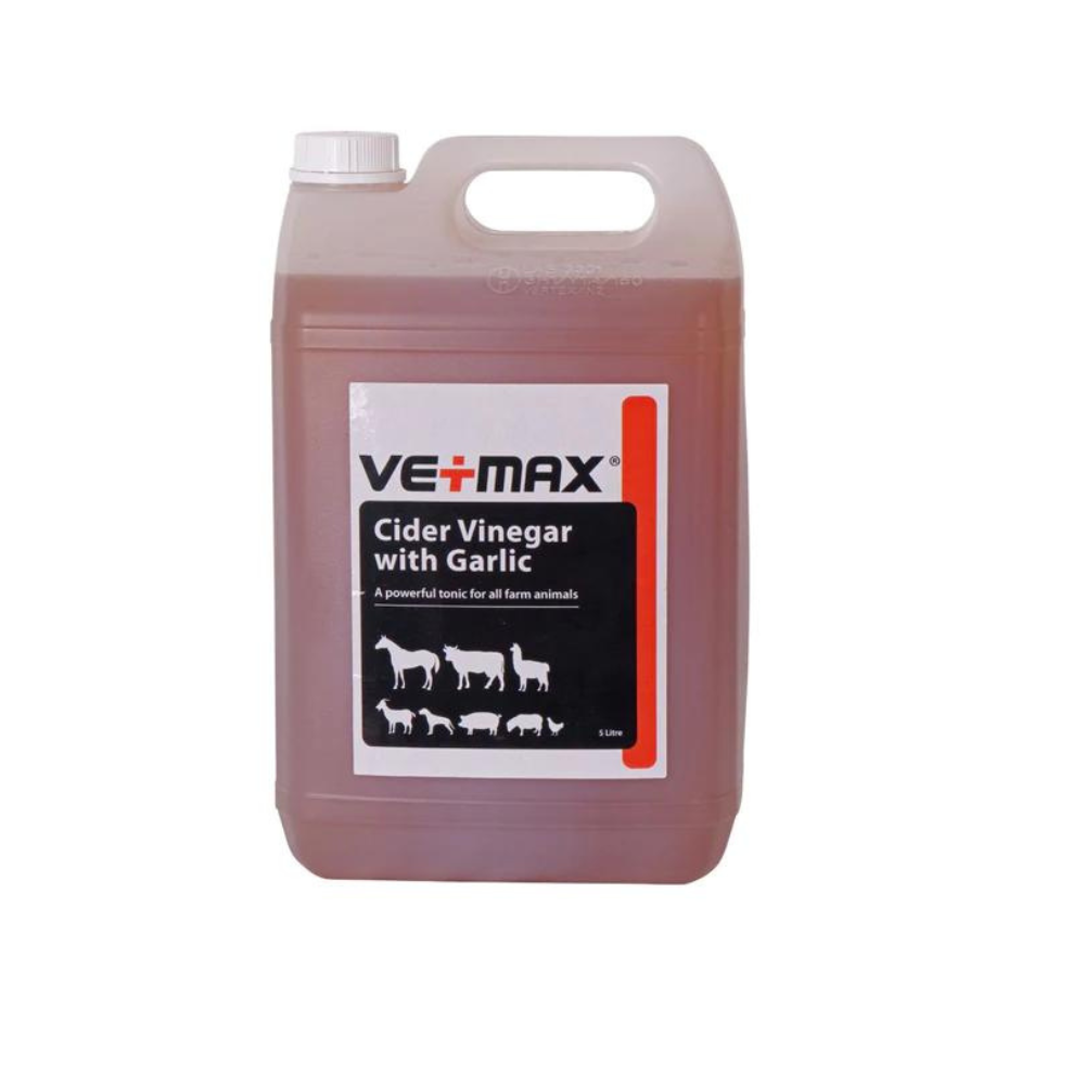 Vetmax Apple Cider Vinegar (with Garlic) - 5 Ltr